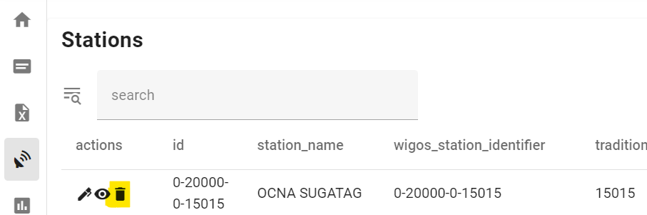 Station metadata viewer